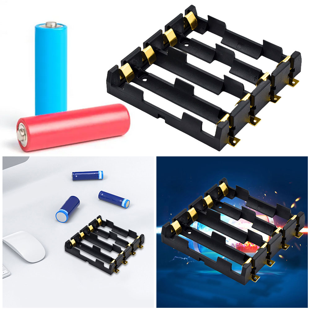 18650 Smt Batterij Houder Oplaadbare Power Bank Case Met Bronzen Pinnen Draagbare 18650 Batterij Opbergdoos 1S 2S 3S 4S