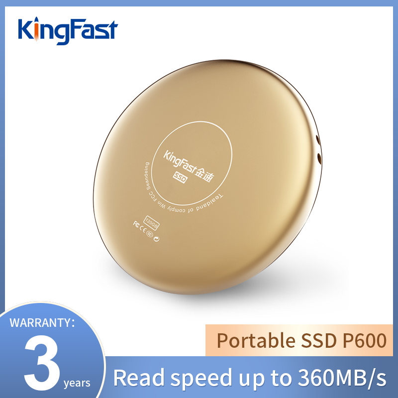 KingFast-disco duro externo portátil SSD, 120GB, 240GB, 480GB, USB 3,0, tipo C, unidad de estado sólido externa para portátiles