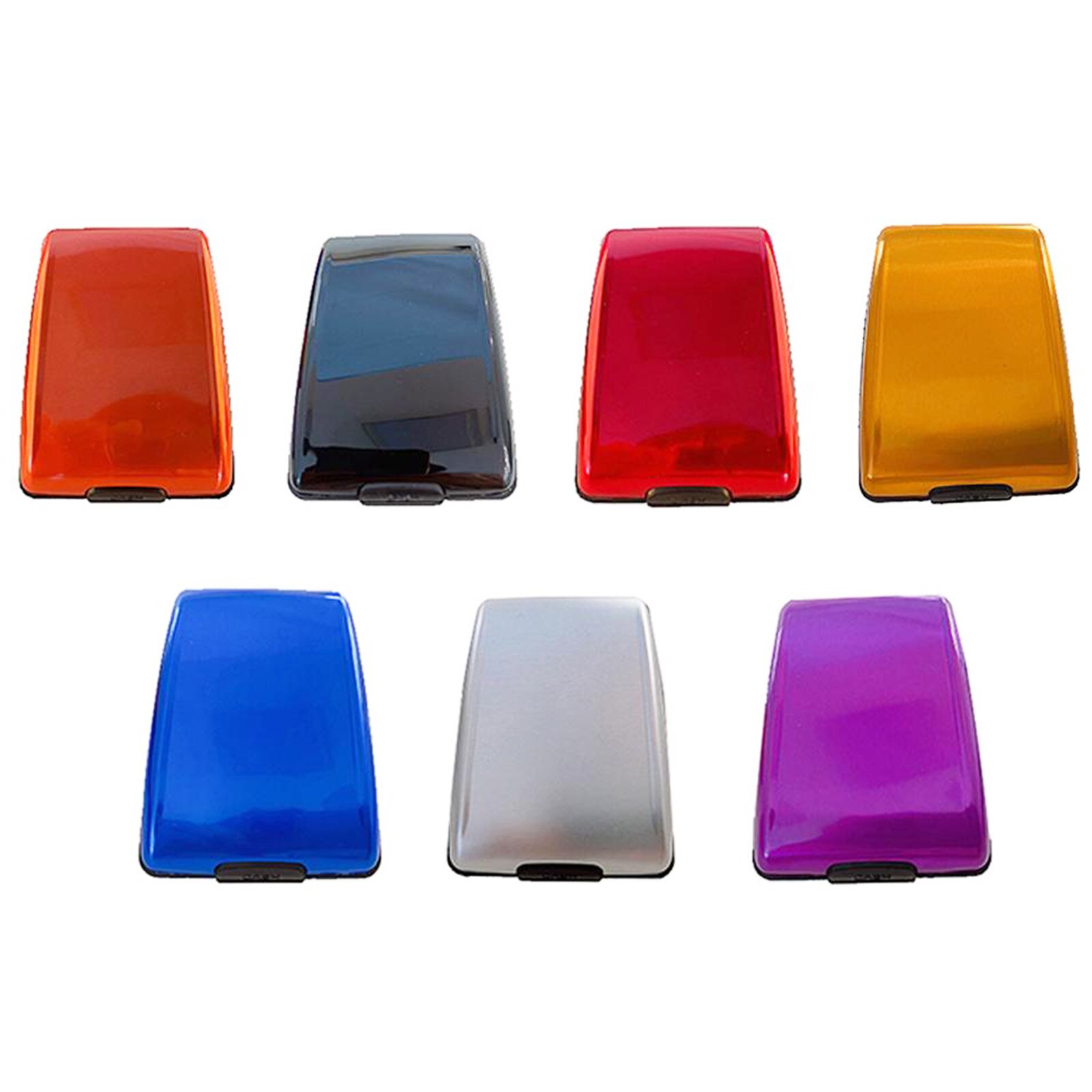 Unisex Aluminum Bank Card Holder Blocking Hard Case Wallet Solid Credit Card Scanning Protect Card Holder Women and Men