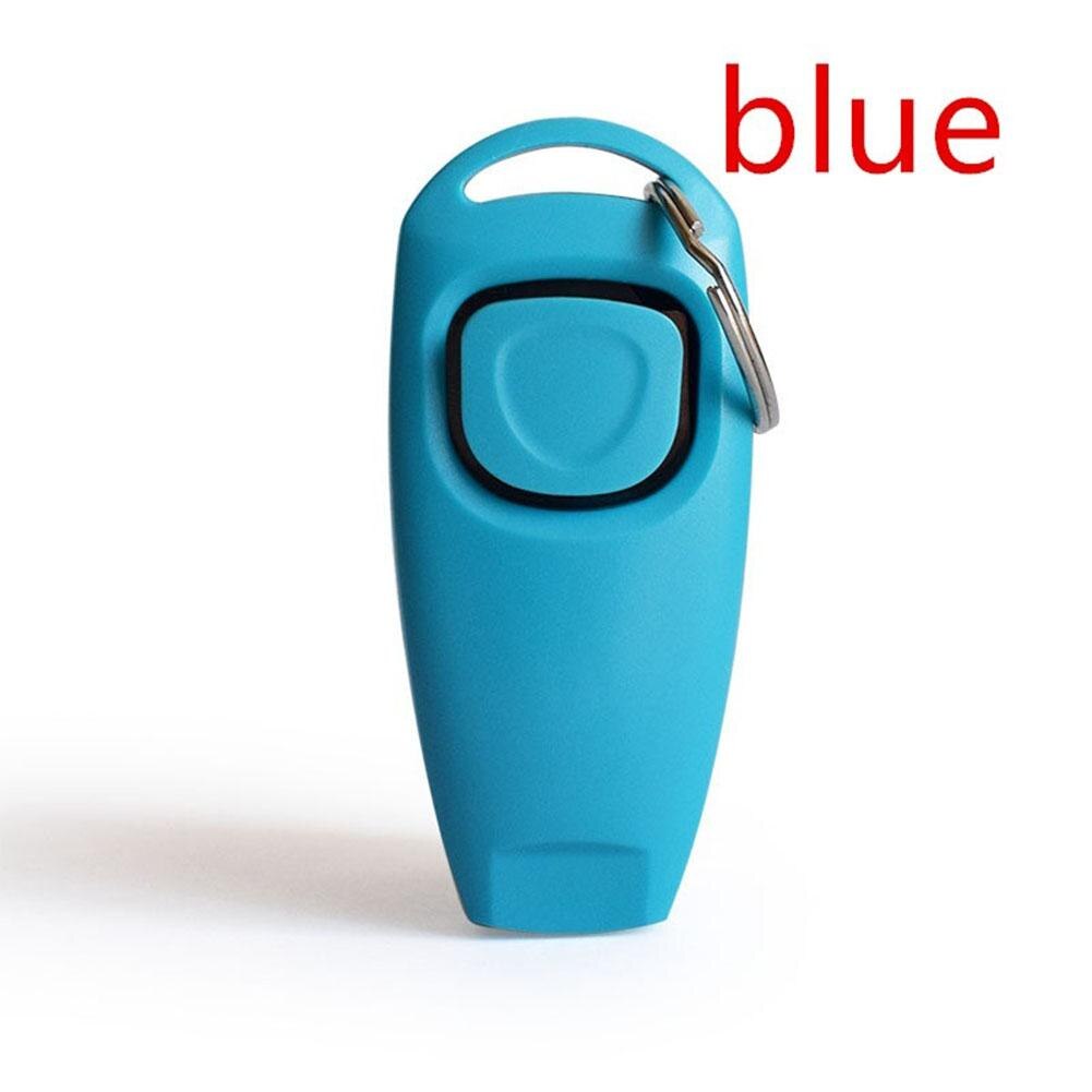 2 in 1 Universal Remote Portable Animal Dog Button Clicker Sound Trainer Pet Training Tool Control Wrist Band Accessory: blue