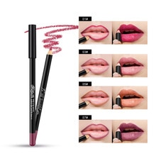 1 st 12 färger lip liner penna vattentät långvarig natur läppar konturlinje makeup lipliner penna