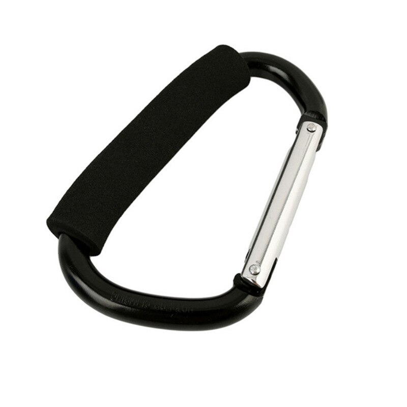 Baby Stroller Organizer Hooks Supermarket Shopping Bag Hook Clip Big Carabiner Aluminum Alloy Hook Stroller Accessories