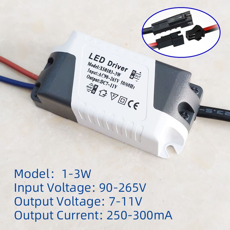 LED Driver 3W 5W 7W 9W 10W 12W 15W 18W 20W 24W 36W Power Supply Unit Downlight Lighting Transformers Adapter For LED Lights DIY: Beige