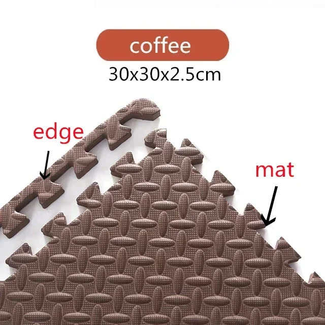 2.5Cm Dikke Baby Puzzel Matten Speelkleed Kids Grijpende Tegels Speelgoed Tapijt Zachte Klimmen Pad Eva Woonkamer Tatami spelen Matten: Zilver