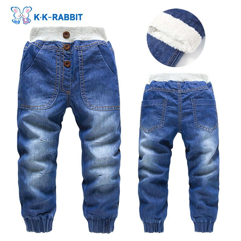 Jeans per bambini spessi invernali di alta qualità per bambini pantaloni per bambini pantaloni per bambini per bambina