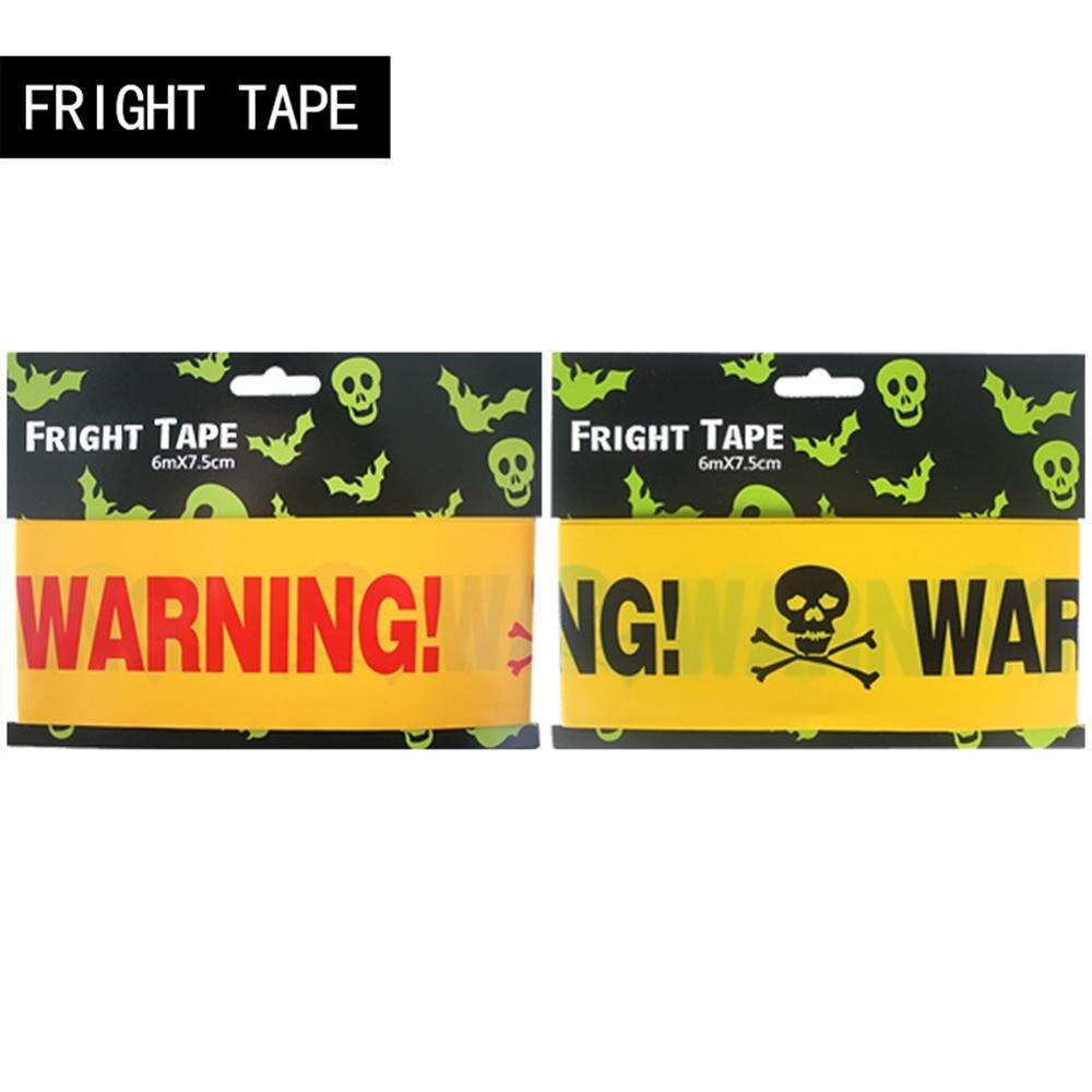 Halloween Warning Caution Tape Halloween Party Danger Tape Warning Tape Isolation Belt Sign Garden Decor