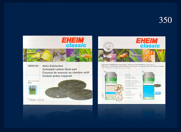 Eheim Klassieke Filter Vat Filter Katoen Wit Katoen Zwart Katoen Biochemische Katoen 250/350/600 Aquarium Accessoires: Blauw