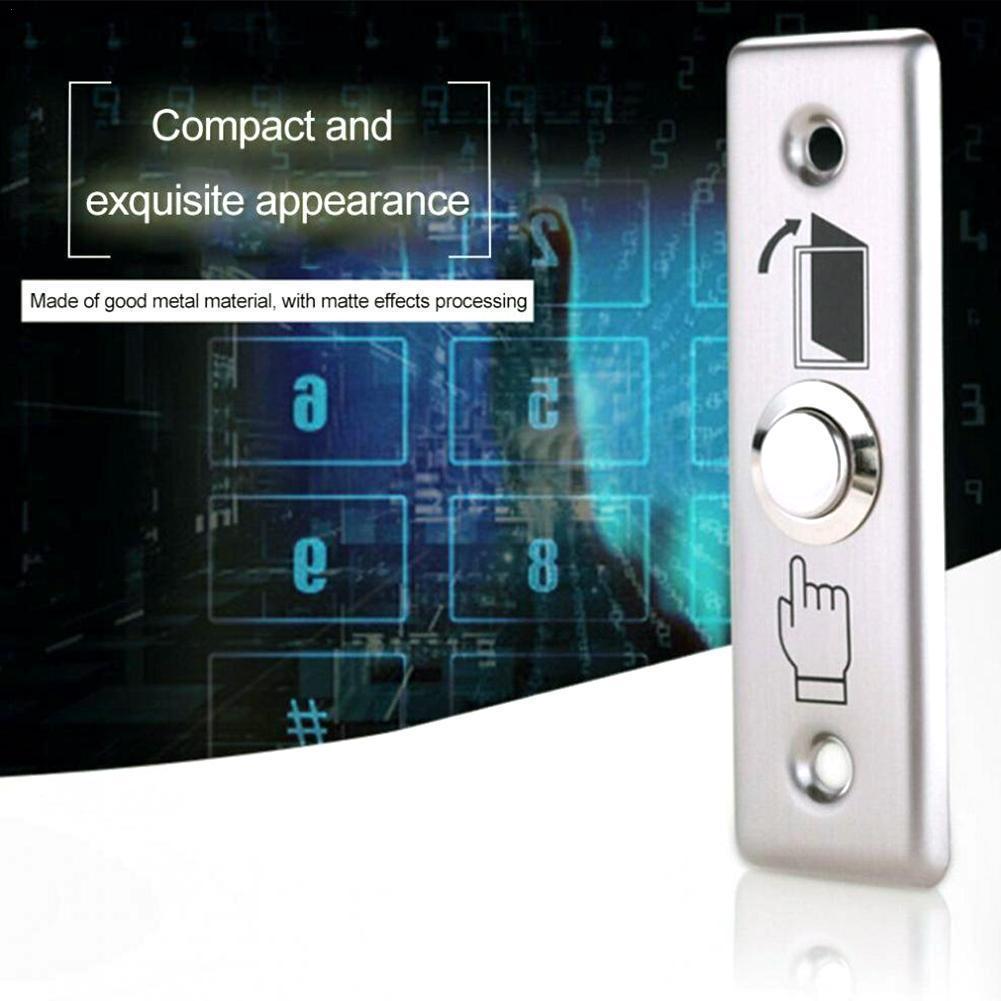 Exit Push Door Release Button Switch Stainless Steel Rectangle For Electric magnetic Lock Door Access Control