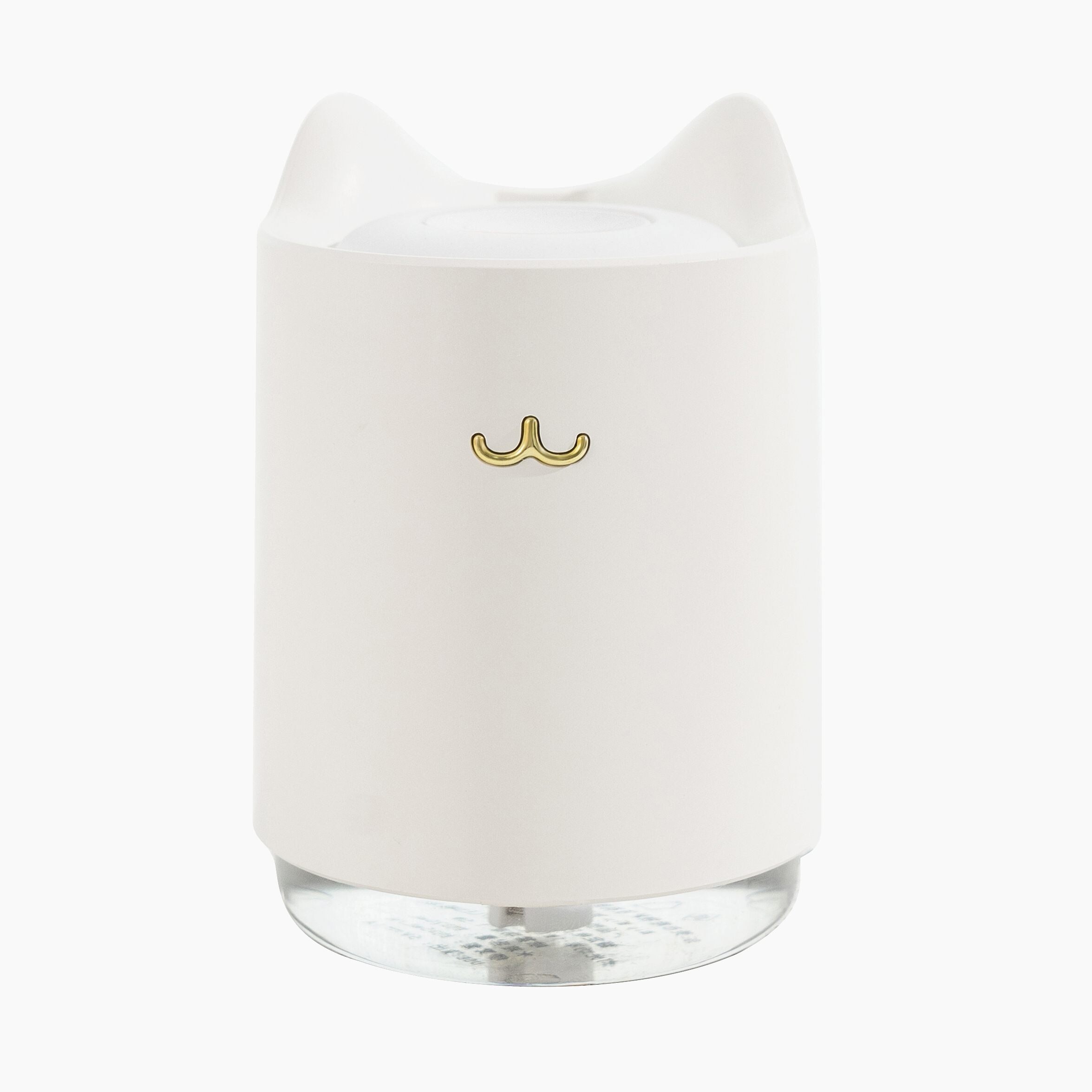 Ultrasone Luchtbevochtiger 320 Ml Mini Kat Usb Aroma Diffuser Met Romantische Nachtlampje Hydratatie Voor Home Office Auto Air purifier: White