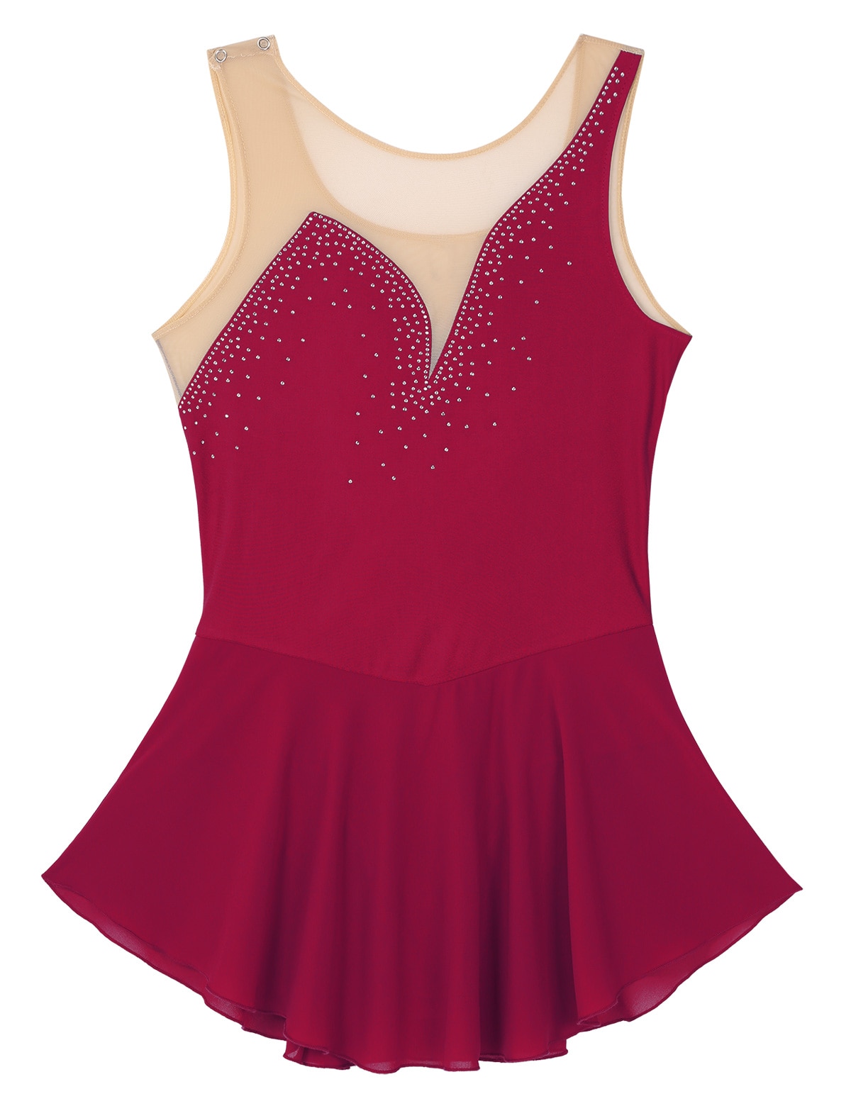 Ballerina Clothes Women Adults Sleeveless Rhinestones Figure Skating Leotards Ballet Dance Dress Competition Gymnastics Leotard