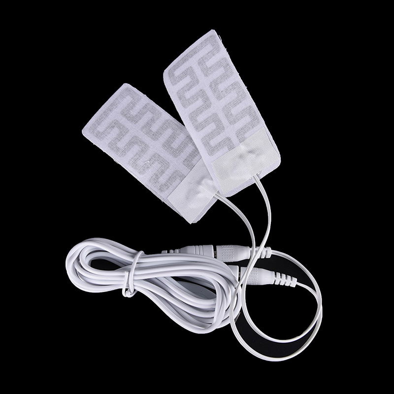 2 pçs/lote 5*9 cm 5 v usb aquecido meias de fibra carbono almofadas palmilhas aquecimento elétrico inverno braço quente mãos cintura luvas aquecidas nova venda