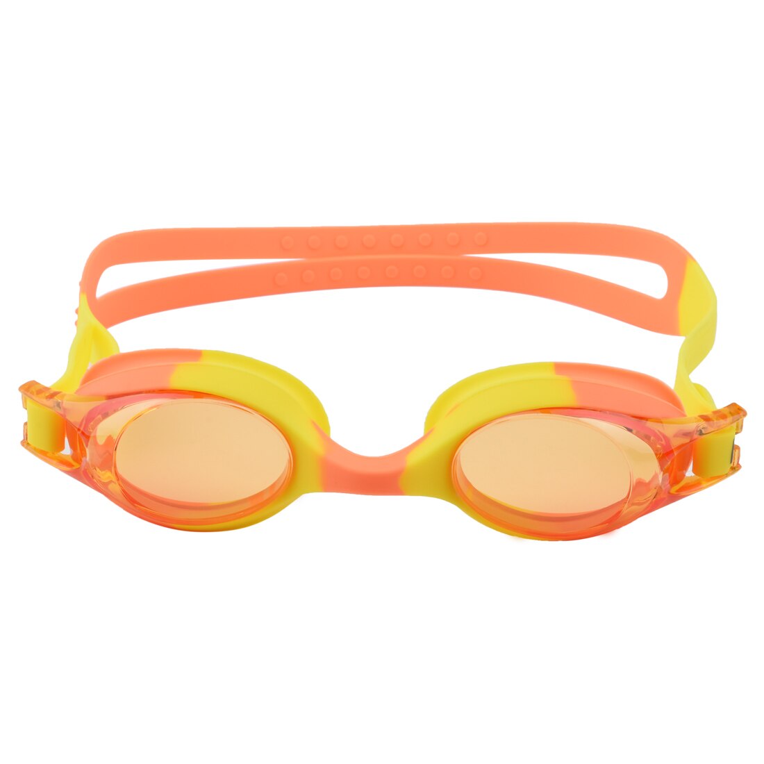 Zwemmen Bril Kinderen Zwembril Anti-Fog Professionele Waterdichte Siliconen Jongen Meisje Zwemmen Zwembad Brillen Kinderen: Orange with Yellow