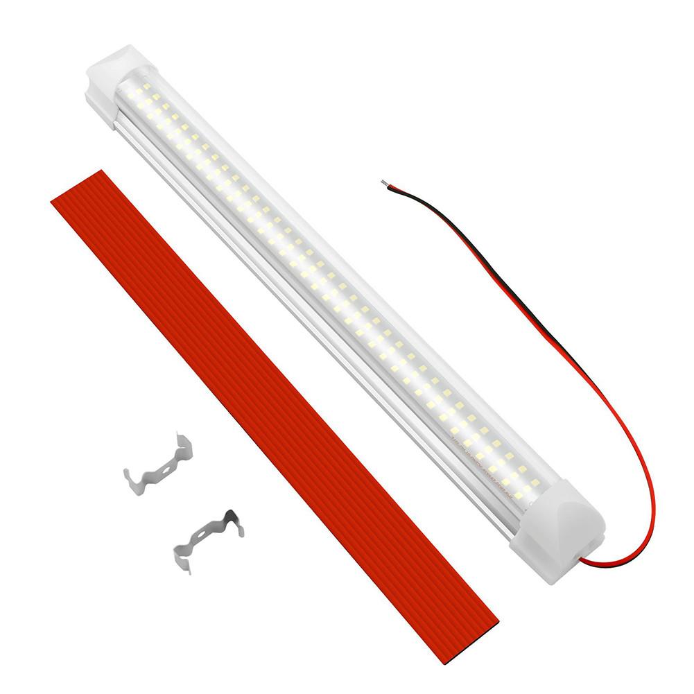 12v 108 led-lichtbalk waterdicht  ip45 verbeterde versie drie rijen led-lichtstrip smd 2835 800lm voor camper-vrachtwageninterieur