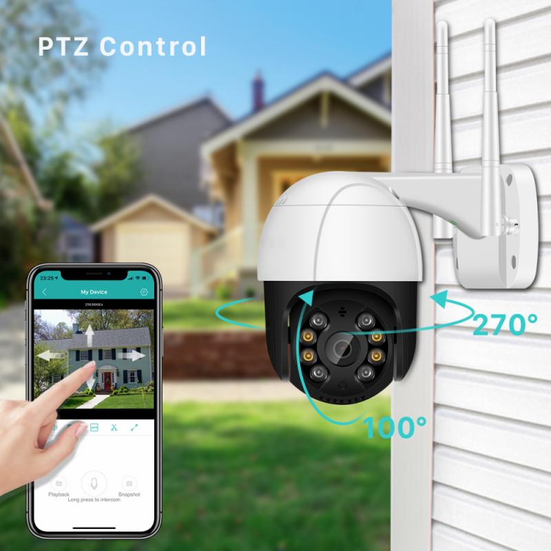 ICSEE 1080P PTZ Security WIFI Camera Wireless IP CCTV Home IR Outdoor Waterproof Sound And Light Alarm Automatic Tracking Camera