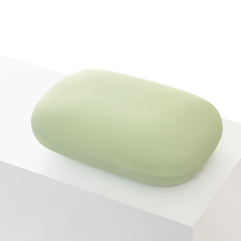 Almohada multifunción de espuma viscoelástica para el cuello, almohada de viaje suave de rebote lento para dormir, masaje de salud Cervical, almohadas para siesta: Verde claro