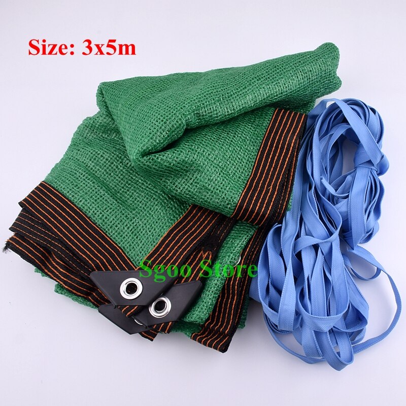 Anti-UV HDPE Green Sun Shading Net Garden Shelter Canopy Succulent Plant Outdoor Gazebo Balcony Shade Netting Cloth: 3x5m