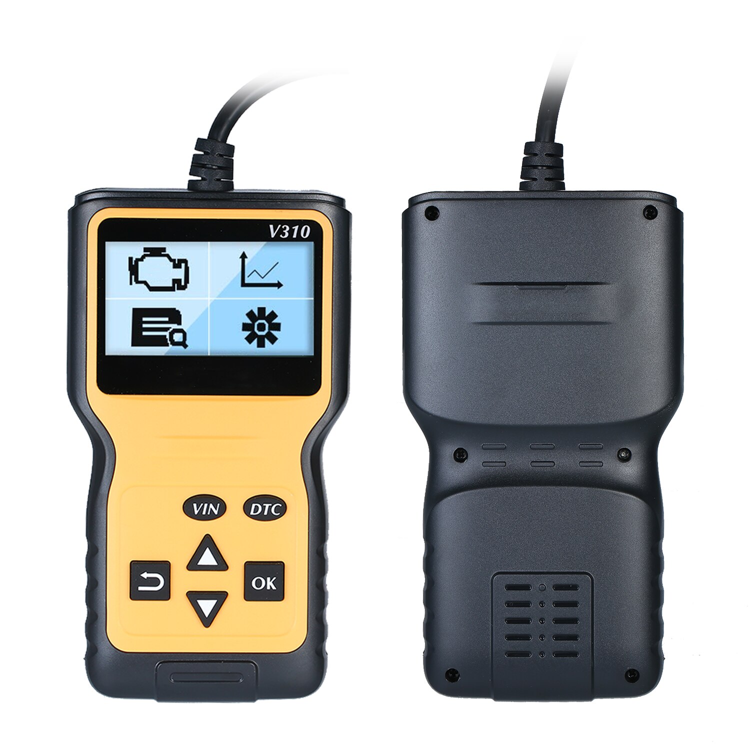 Ob -d2 skanner obd-ii kodläsare bil bil bil kontroll motor ljus felanalysator bil kan fordon diagnostisk skanningsverktyg
