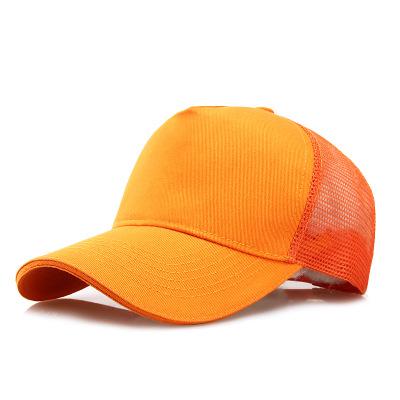 COKK, gorra de béisbol de , gorra de malla con Cierre trasero para hombre, gorros de mujer para hombre, gorra informal negra ajustable, gorra de Sol para camionero: orange