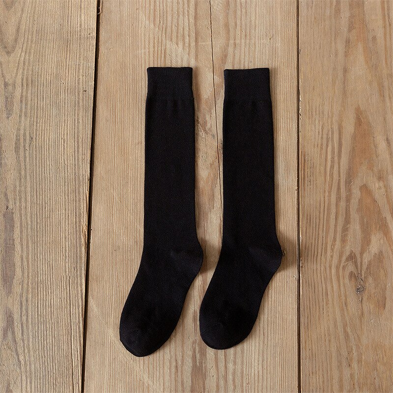 HYRAX Women Tube Socks Stockings Women Socks Pressure Stovepipe Socks Trendy Knee Socks Knee Socks: Black