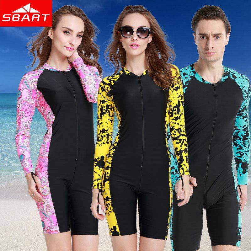 SBART 1MM trajes de baño verano Lycra Upf50 pantalones cortos de manga larga para mujeres Windsurf natación surf trajes de buceo