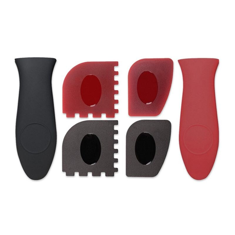 Kitchen Tool Set Baking Pan Scraper Silicone Handle Holders For Oven Saucepan Frying Pan