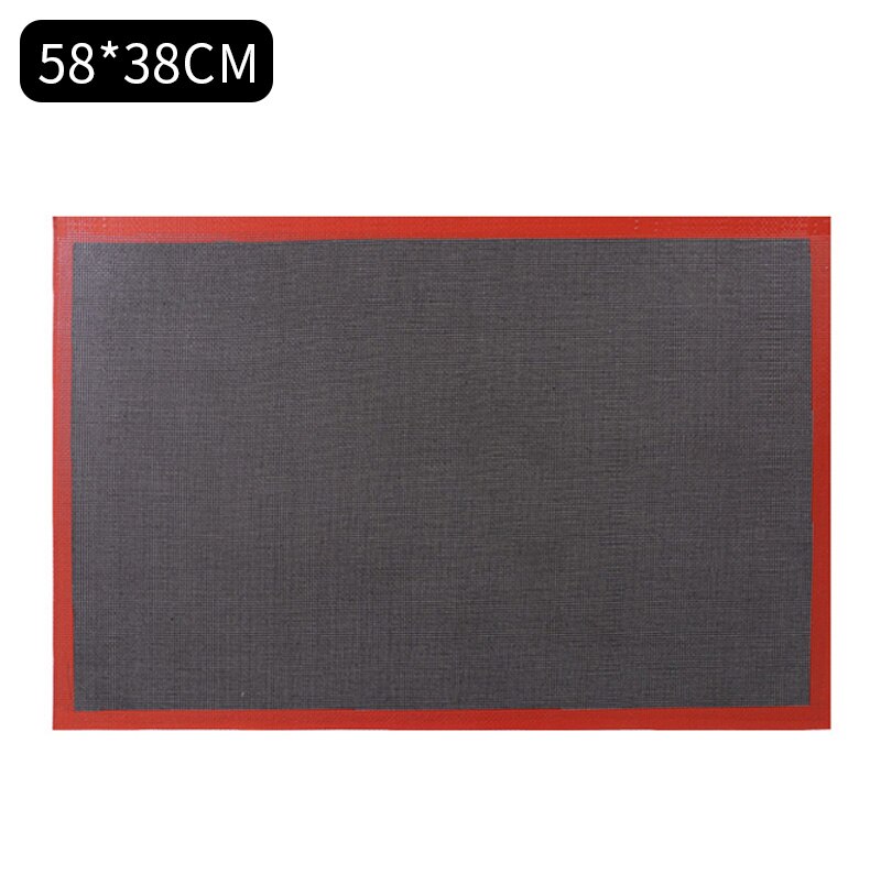 NonStick Silicone Mat Pastry Puff Perforated Liner Pad Macaron Cookie Bread Mold Bakeware Oven Sheet For Baking Tools: 38x58cm