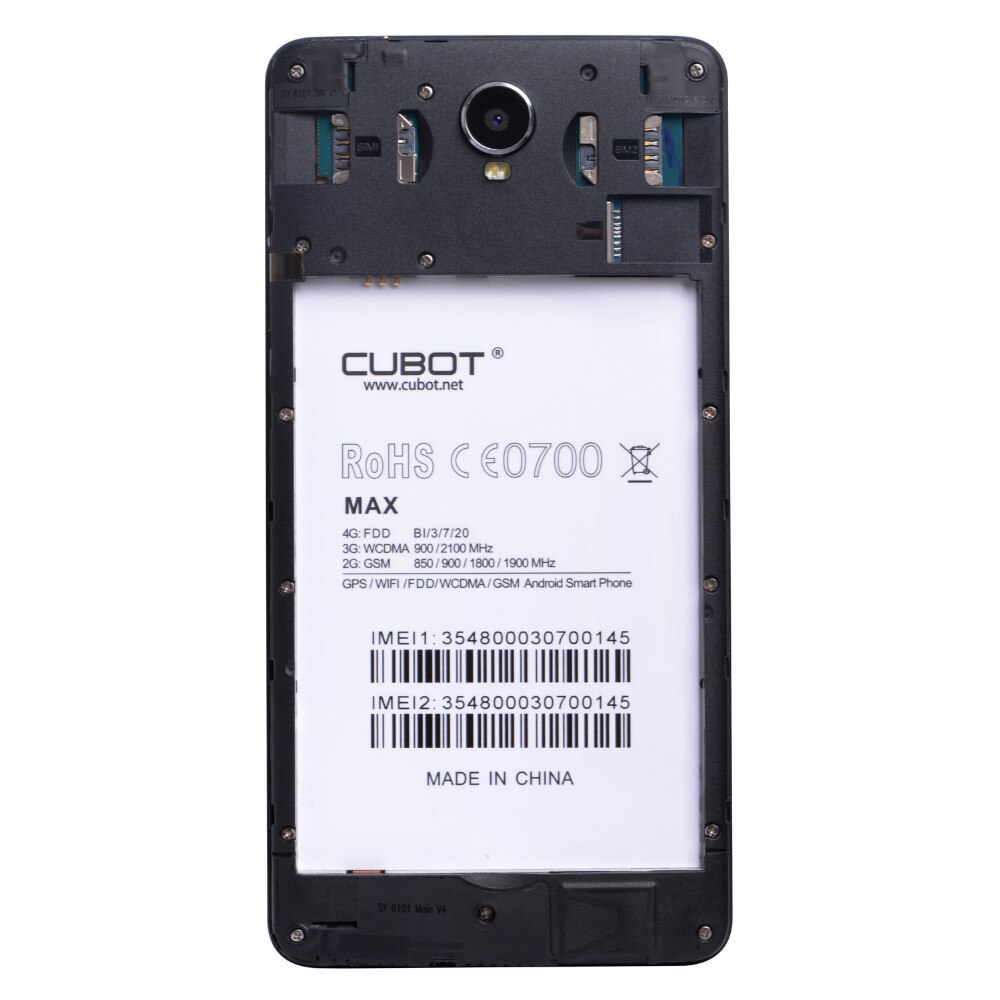 Batteria originale CUBOT max phone 4100mah per CUBOT MAX 6.0 pollici cellulare Android 6.0 MT6753A Octa Core-spedizione gratuita