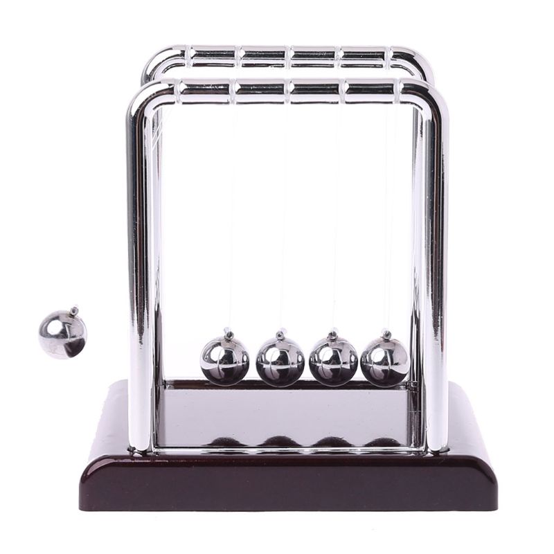Cradle Steel Newton's Balance Ball Physics Science Pendulum Fun Desk Toy Q6PA