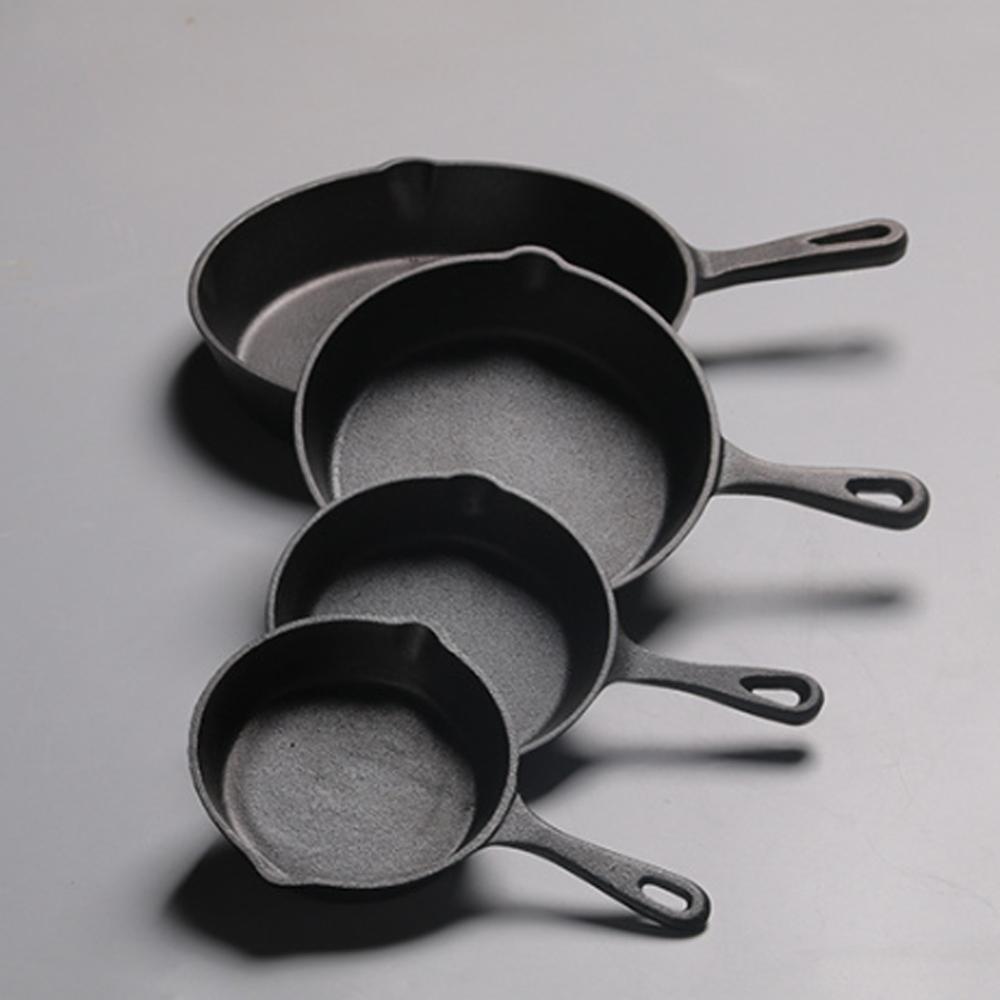 Cast Iron Non-stick 14-20CM Skillet Frying Pan Heavy Duty for Gas Induction Cooker Egg Pancake Pot Kitchen&Dining Tools Cookware