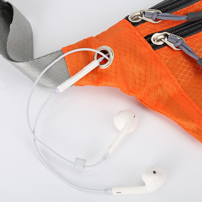 Hjkl nylon löpar midjeväska fitness fanny packs mobiltelefon hållare ficka jogging sport camping vandring bälte vattenflaska väskor