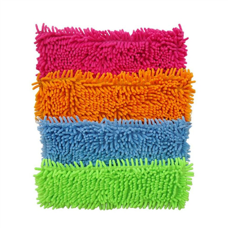 Coral Household Flat Mop Microfiber Dust Cleaning Pad Mop Head Replacement cleaning tools