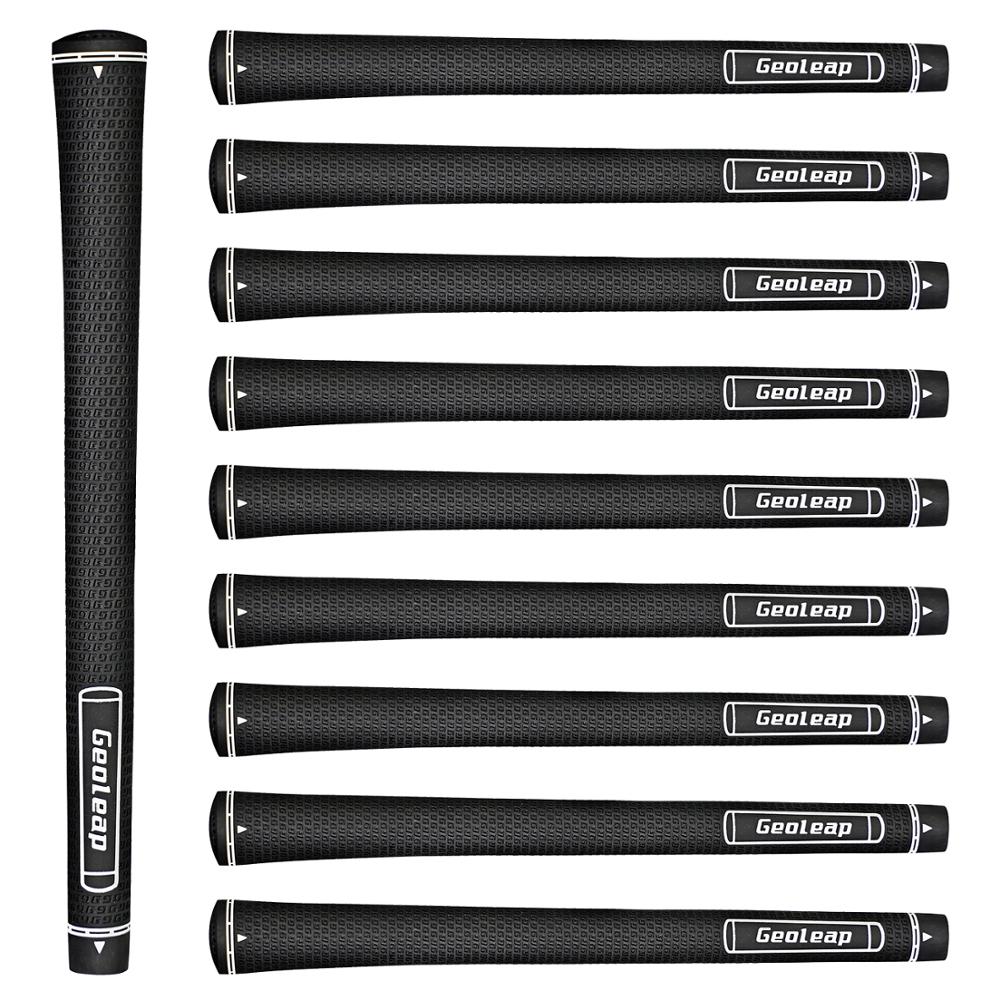 Geoleap Rubber Golf Grips 10pcs/lot Double G Pattern, Golf Club Grips, Standard,4 Colors to choose