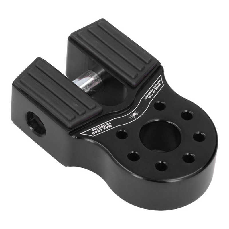 Flat Tow Hook Mount Wear Resistant Winch Shackle Connector 16000lb Loading Rustproof for Trucks for ATV for Pickup