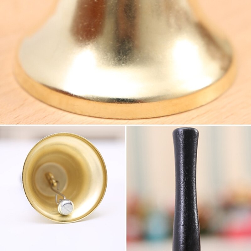 2 Stuks Kerst Hand Bell Nobele Receptie Diner Party Jingle Bells Restaurant School Tafelbel Decoraties