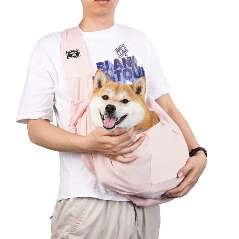 Valpsele med säkerhetssele, handsfree hundsele med förvaringsväska, perfekt för resor, utomhusbruk för husdjur: Majsgul