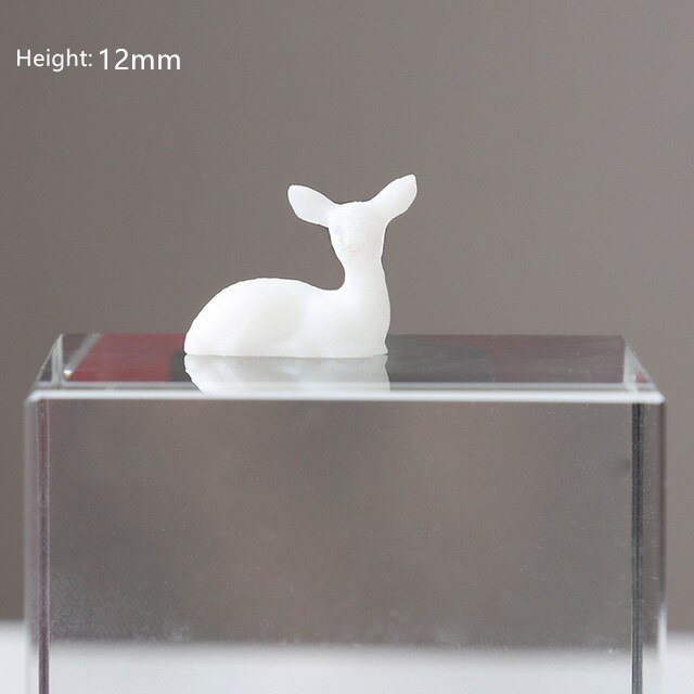 3 sztuk 3D trójwymiarowy las mikro krajobraz wypełniacz akcesoria przezroczysta żywica epoksydowa klej DIY wypełniacz dekoracje ełk deer tryb: Style 8