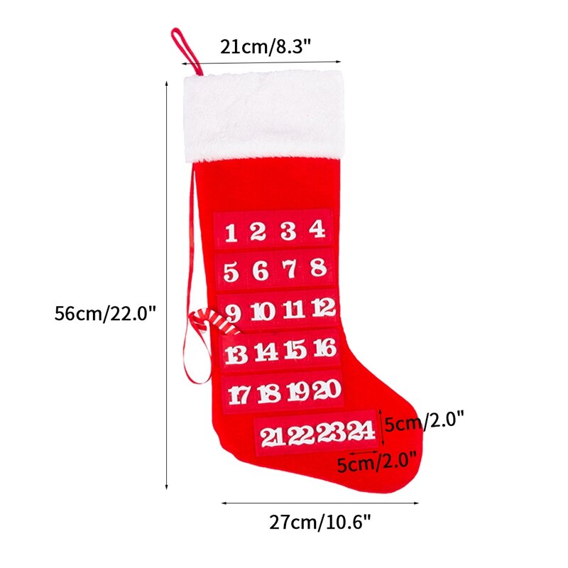 Jul adventskalender snögubbe jultomten tygkalender för fest öppen spis vägg fönsterhänge xmas hängande dekor: Stil 3 kalender
