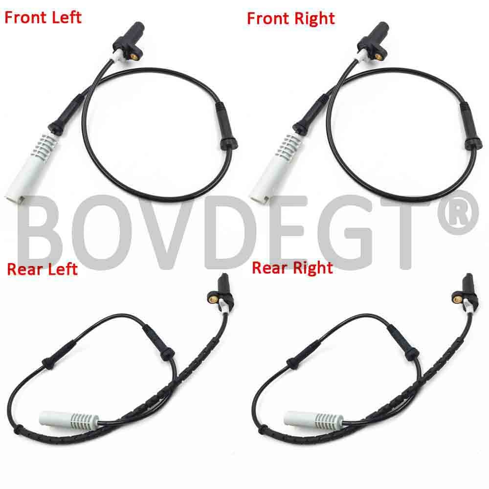 Front/Rear Left and Right 4pcs ABS Wheel Speed Sensor for BMW 5 E39 Touring E39 34521182159 34521182160