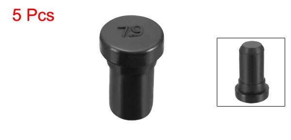 Uxcell 5Pcs 5.5Mm 7Mm 8Mm 9.2Mm 10.5Mm 12Mm 14Mm 15.8Mm 17.8mm Dia Seal Gat Insert Rubber Stopper Voor Wartel
