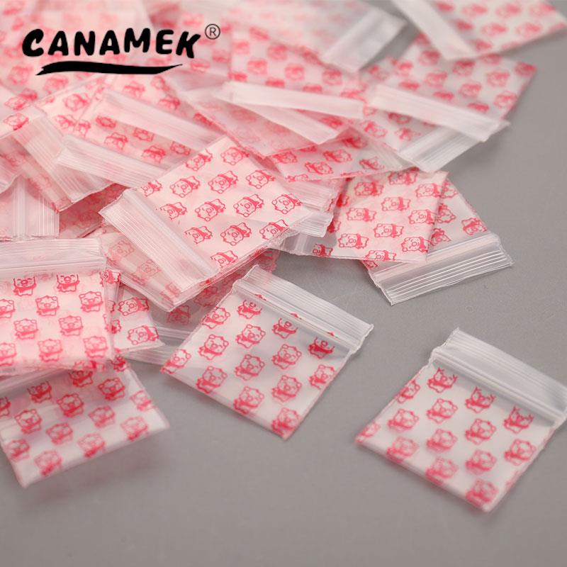 100 stk mini zip lock poser billigere liten plast glidelås pose plast emballasje poser ziplock pille emballasje poser ziplock bag
