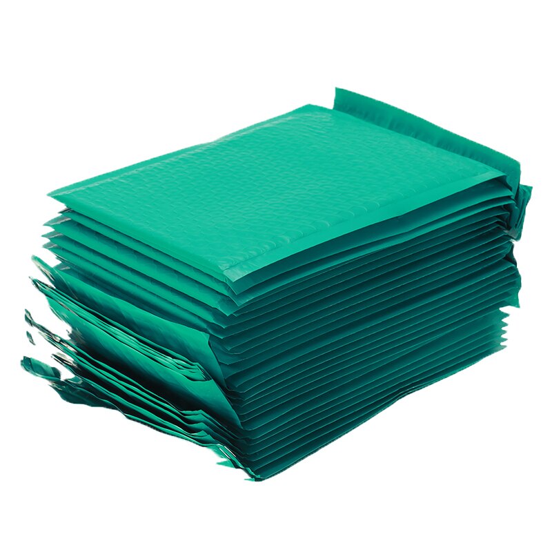 25 stuks/partij groene paarse schuim enveloppen zelfklevende mailers gevoerde enveloppen met bubbeltjesplastic verzendverpakkingen