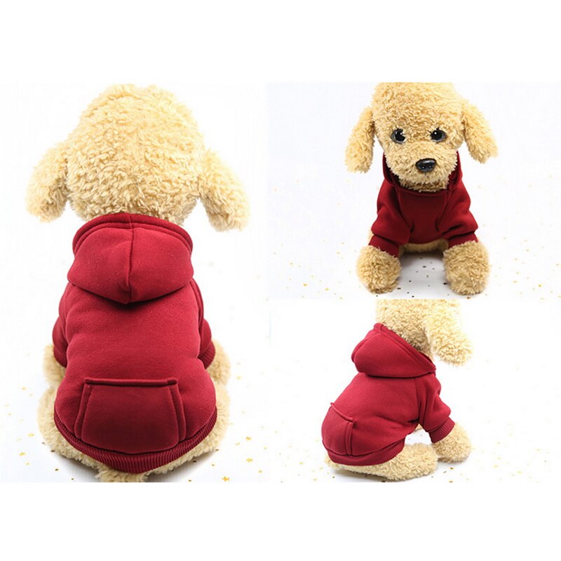 PAPASGIX Antumn Winter Cotton Pet Dog Sweatshirt Sports Warm Pet Wind Hooded Coat Jacket Clothes Pet Costumes For Small Dogs