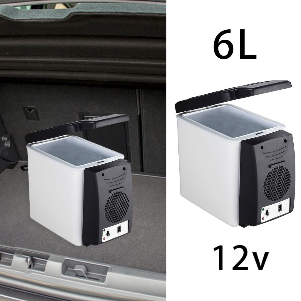 6L Mini Auto Koelkast Cooler Warmer12V Reizen Koelkast Draagbare Elektrische Ice Box Koelbox Vriezer