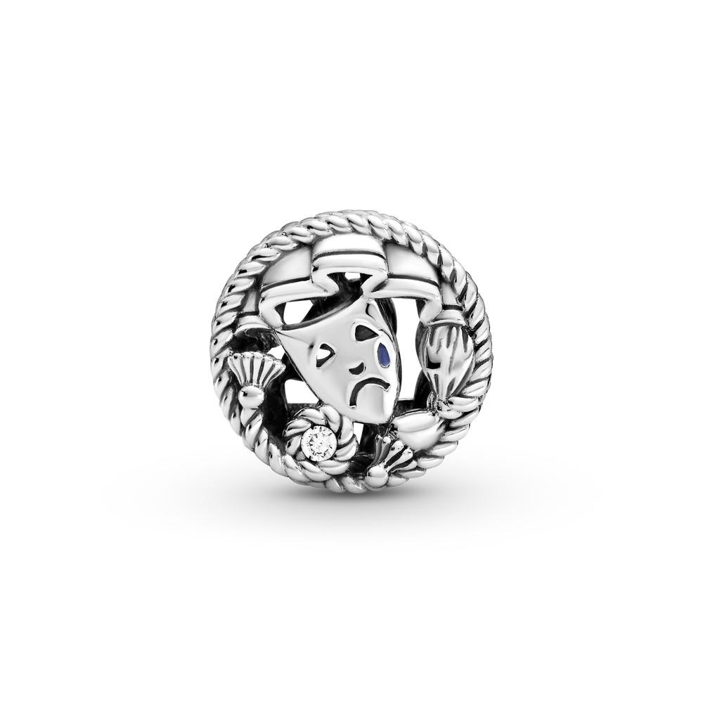 Echt 925 Sterling Zilveren Kralen Masker Charm Geschikt Voor Vrouwen Om Te Dragen
