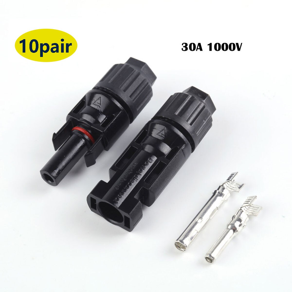 2 Paar X Pv T Tak Parallelle Aansluiting 30A 1000V Elektrische Pv Connector Fotovoltaïsche 2 Stuks Zonnepaneel Kabel draad Verbinden 3T 4T: MC4