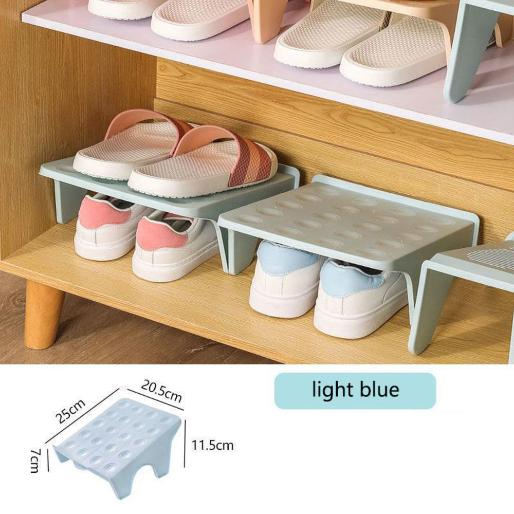 Shoe Holder Shelf Shoe Storage Rack Space Saving Shoe Hanger Shelves Household Shoe Storage Rack For Home Shoe Organizer: Light Grey