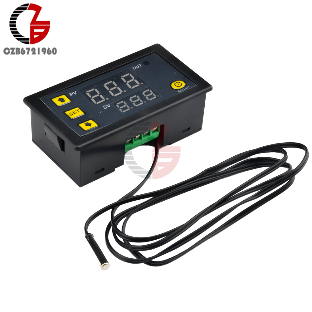 W3230 Digital Temperature Controller Thermostat Regulator Switch Sensor 12V 24V 220V Heating Cooling Control Thermoregulator