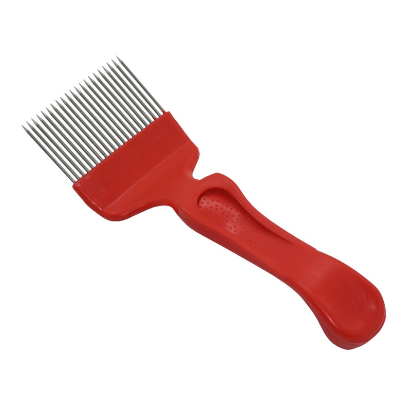 1 pcs 21-Pin Roestvrijstalen Naald-cut Honing Mes Schrapen Wax Schrapen Cover Met Wax Cover Kam honing Honingraat Hark Bee Tool