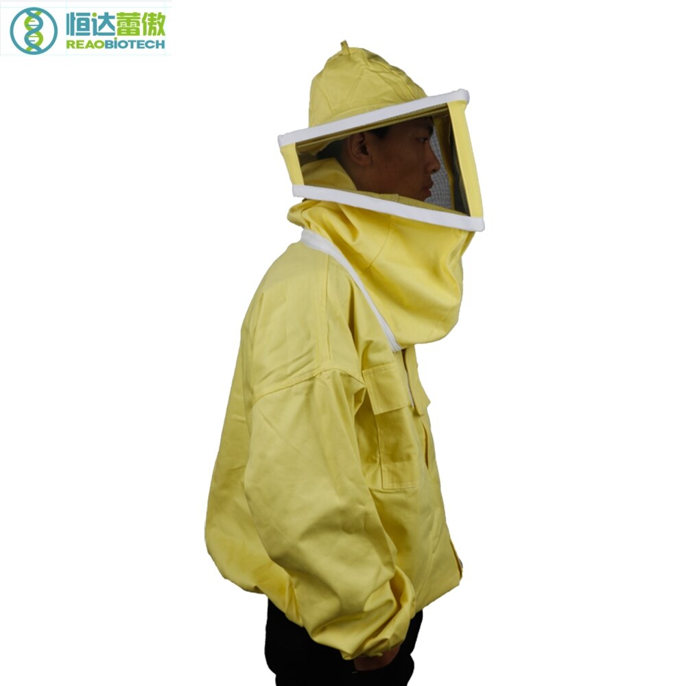 Beschermende Bijenteelt Jacket Bijenteelt Bijenteelt Bee Katoen en Grazen Vierkante Cap Jas Imker Kostuum HDBC-006
