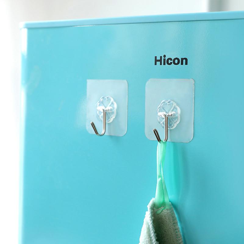 Crochet mural à aspiration transparente, 1, 5 ou 10/20 pièces, crochet auto-adhésif étanche, support pour fortes charges, en acier inoxydable